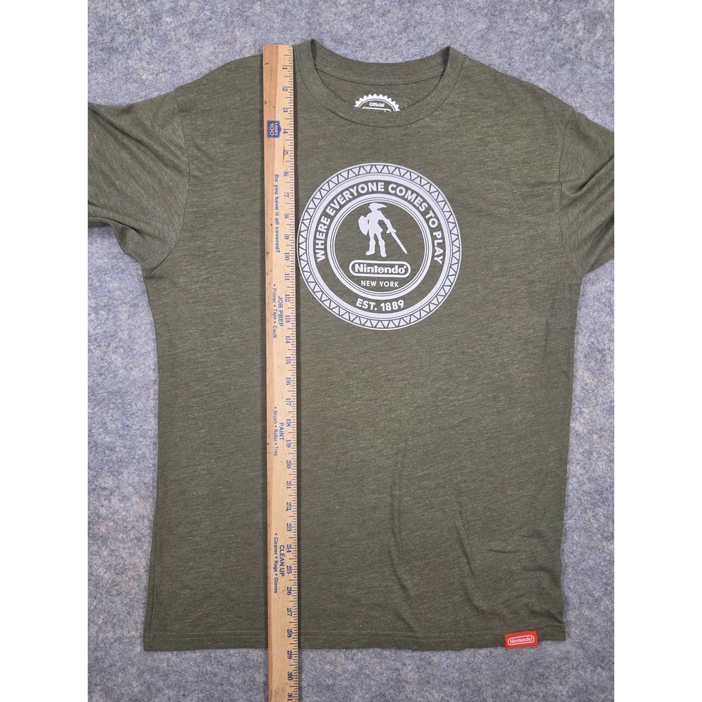 Nintendo New York Link Legend of Zelda Olive Green Graphic T-Shirt XL - Picture 4 of 7